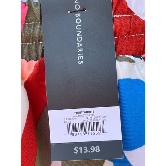 No Boundaries Mens Abstract Floral Print Swim Shorts M 32-34" 7" Inseam - Picture 5 of 8